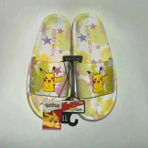 New With Tags! Ground Up Pokemon Women's Slide Sandals / Size 11!!